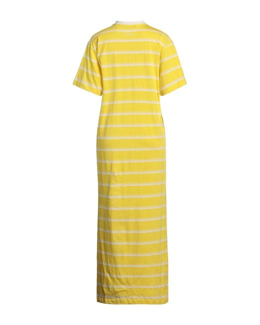 Vestido largo MSGM de color Yellow