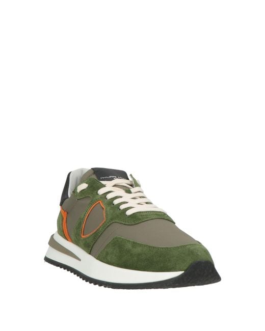 Philippe Model Green Trainers for men