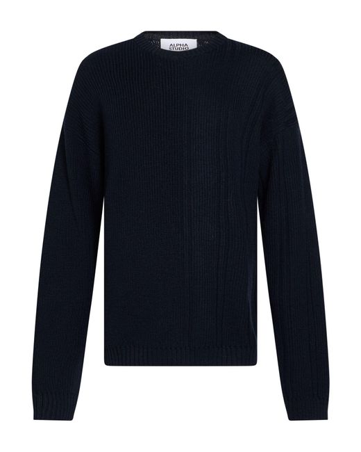 Alpha Studio Pullover in Blue für Herren