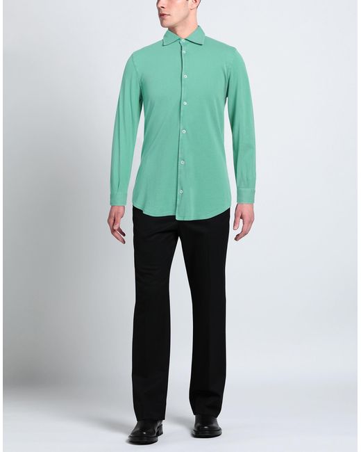 Camisa Fedeli de hombre de color Green