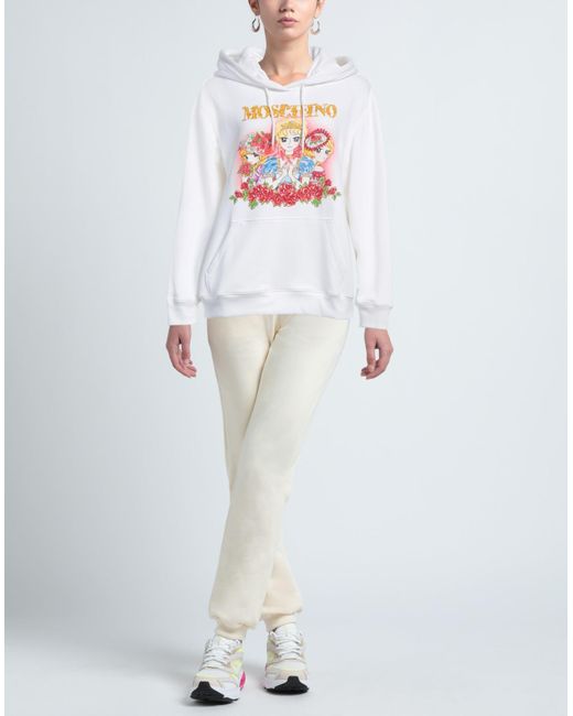 Moschino White Sweatshirt Cotton