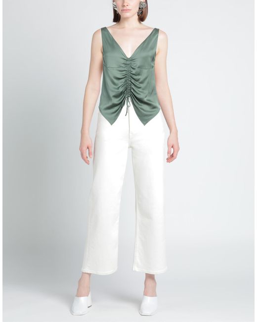 Top CESAR CASIER de color Green