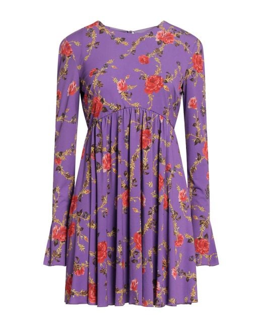 Aniye By Purple Mini Dress Polyester, Elastane