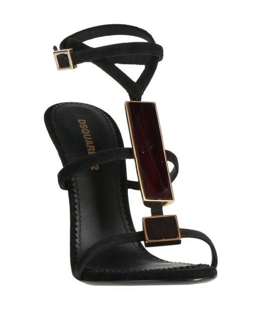 DSquared² Black Sandals Leather