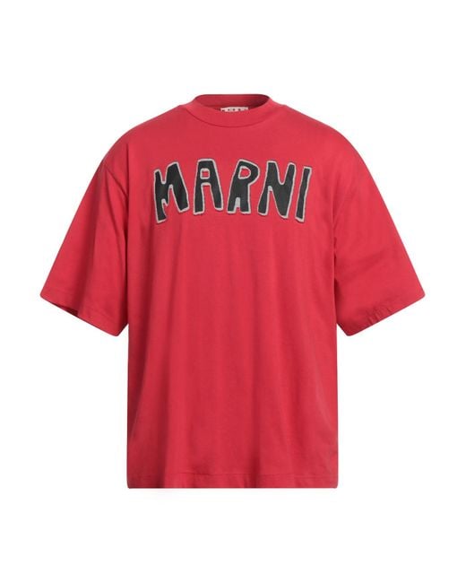 Marni Red T-shirt for men