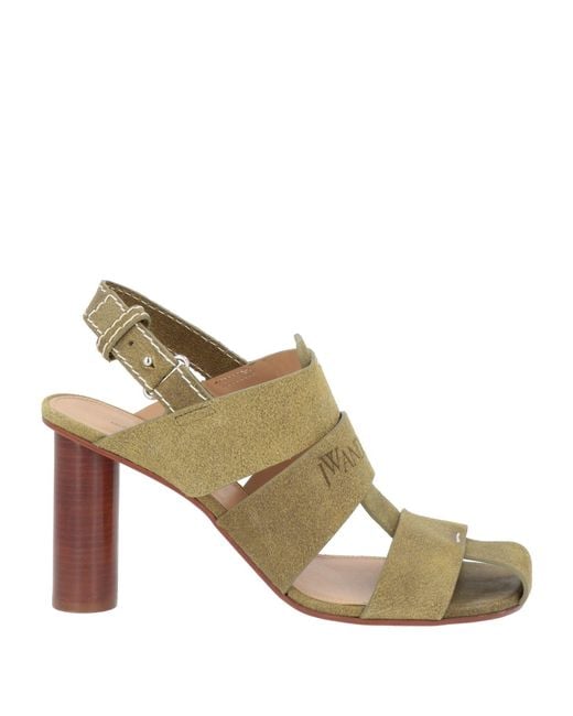 J.W. Anderson Metallic Military Sandals Calfskin