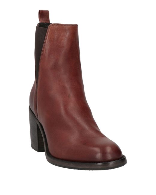 Pantanetti Brown Ankle Boots Leather