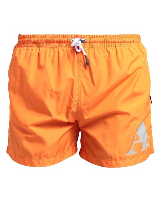 Aquascutum Orange Swim Trunks for men
