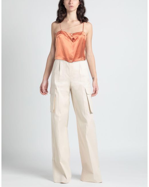 Isabelle Blanche Pink Camel Top Acetate, Polyester