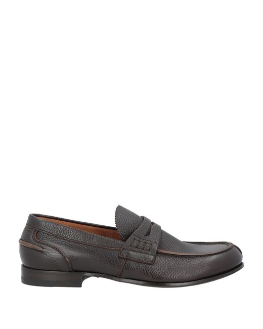 Ortigni Gray Dark Loafers Leather for men