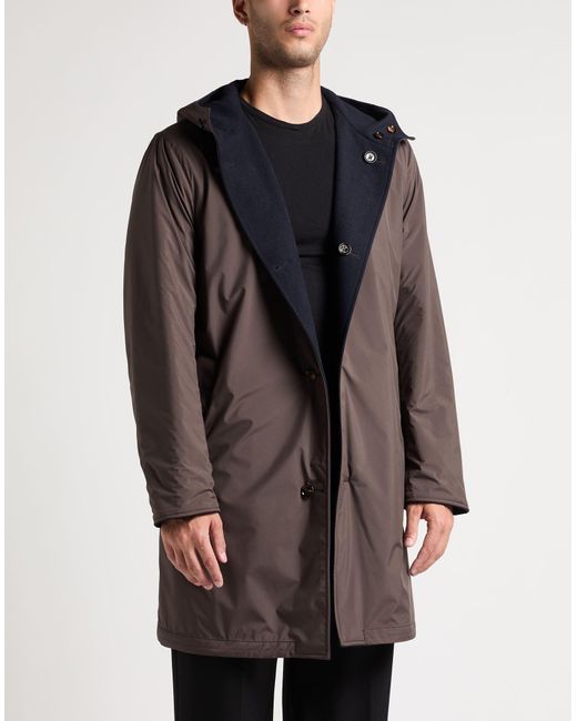 KIRED Blue Midnight Coat Polyester, Viscose, Elastane for men