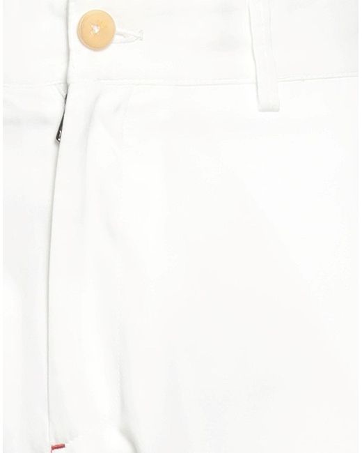 Isaia White Trouser for men