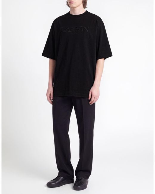 Lanvin Black T-Shirt Cotton for men