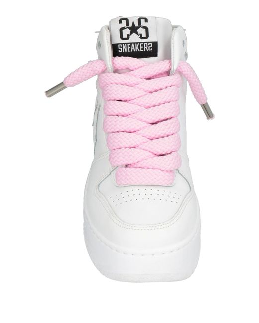 2 Star Pink Sneakers Leather