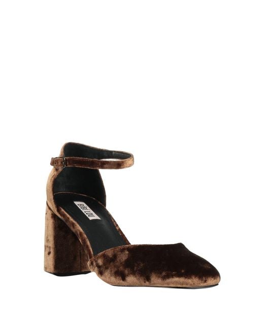 Bibi Lou Brown Pumps Textile Fibers