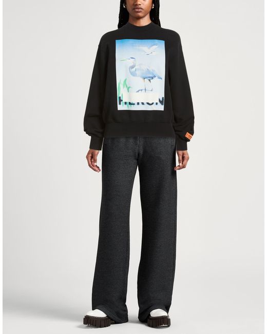 Heron Preston Black Sweatshirt Cotton