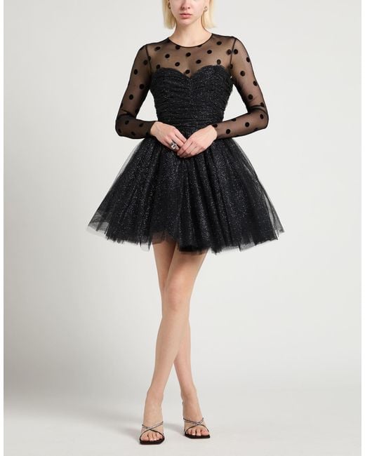 Imperial Black Mini Dress Polyester, Polyimide