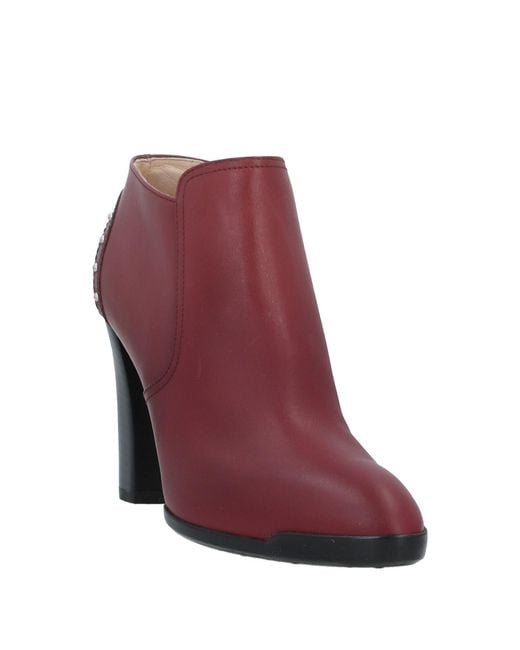 Tod's Purple Ankle Boots