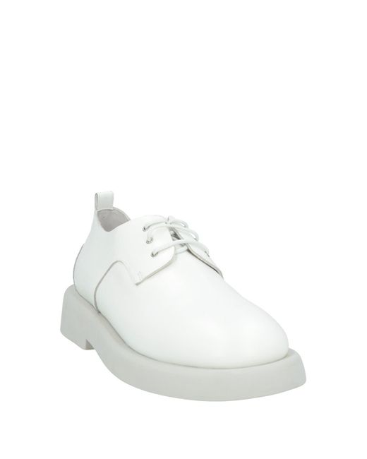 Marsèll White Lace-Up Shoes Calfskin