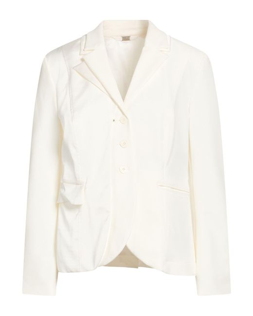 High White Tech Blazer Nylon, Elastane, Polyester
