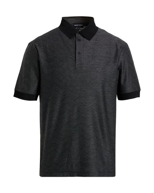 Giorgio Armani Black Polo Shirt for men