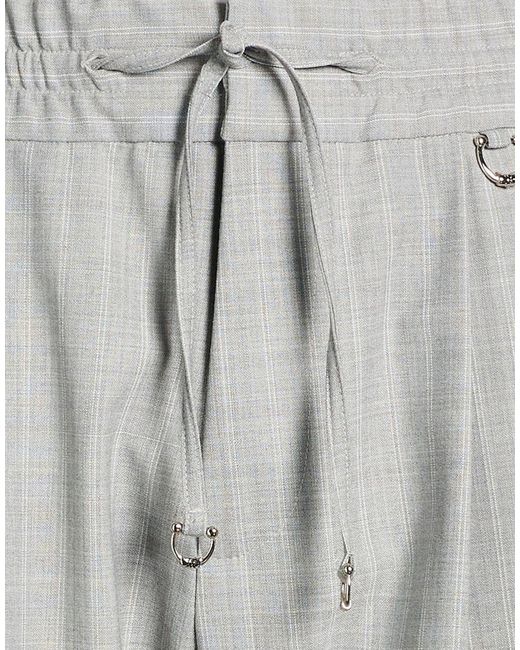 John Richmond Gray Pants Polyester, Virgin Wool, Elastane for men