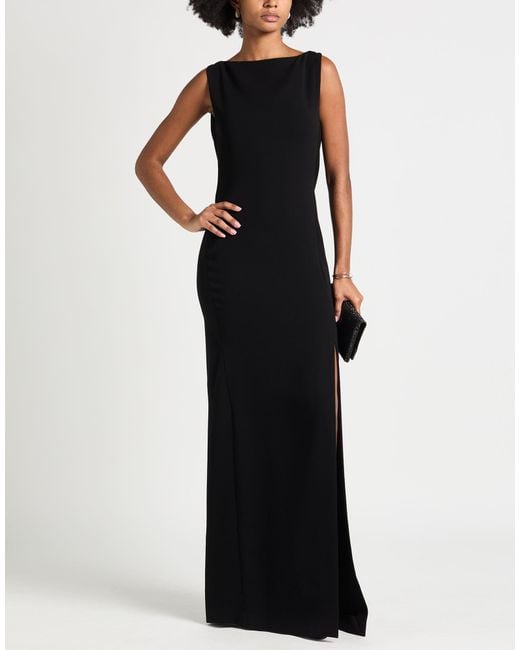 Max Mara Black Maxi Dress Triacetate, Polyester