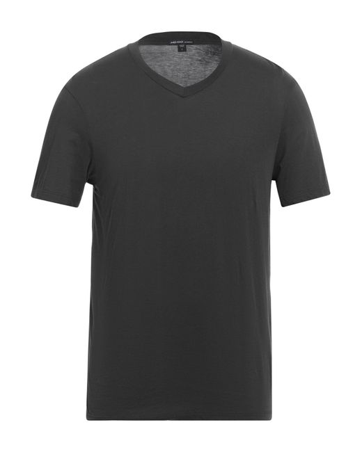 James Perse Black Charcoal T-Shirt Cotton for men