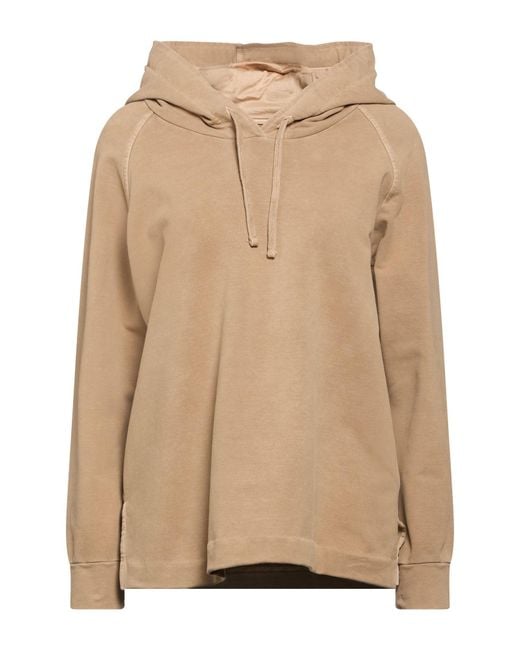 Circolo 1901 Natural Camel Sweatshirt Cotton, Elastane
