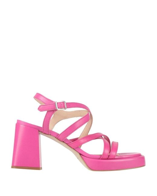 Janet & Janet Pink Fuchsia Sandals Leather