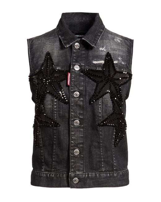 Chompa Sin Mangas DSquared² de color Black