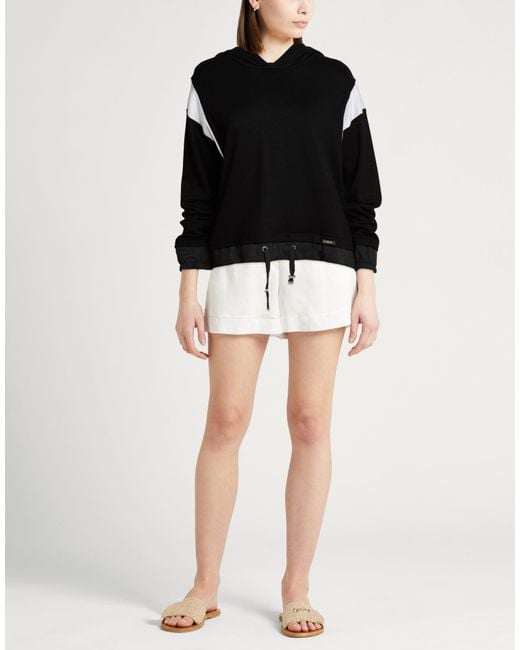 Moorer Black Sweatshirt Viscose, Elastane