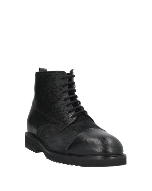 Giovanni Conti Black Ankle Boots Leather for men