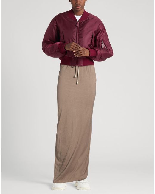 Rick Owens Brown Maxi Skirt