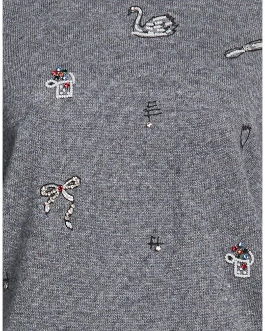 MSGM Blue Turtleneck Wool, Viscose, Polyamide, Cashmere