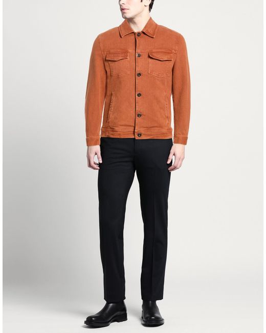 Montedoro Orange Denim Outerwear for men
