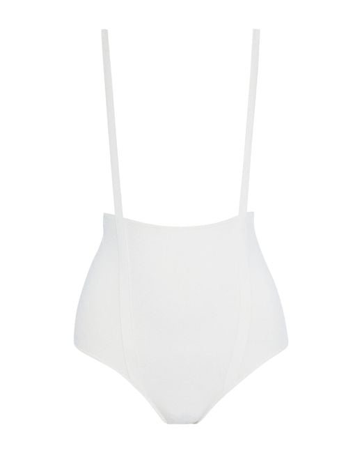 Live The Process White Dungarees