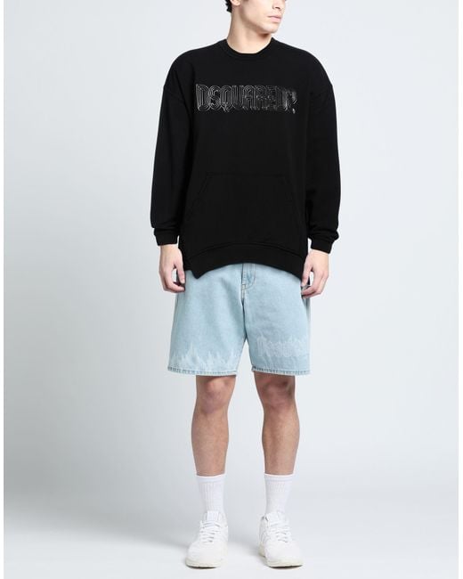 DSquared² Black Sweatshirt Cotton for men