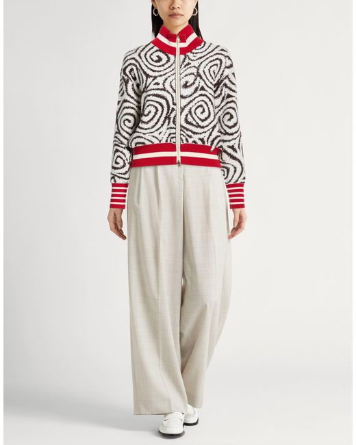Herno Red Cardigan Wool