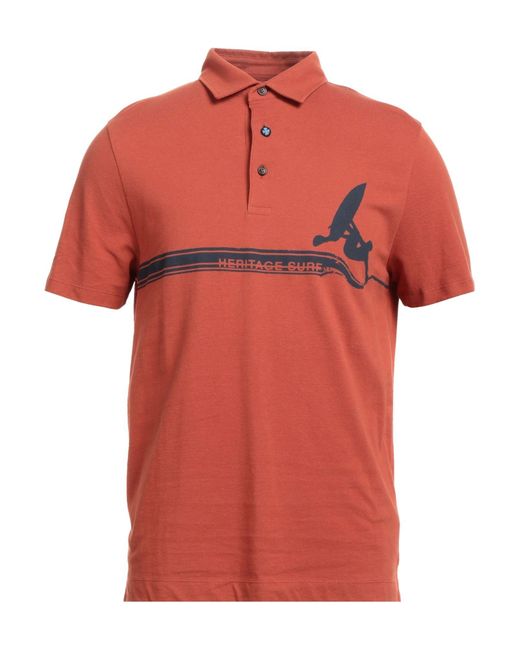 Heritage Red Polo Shirt for men