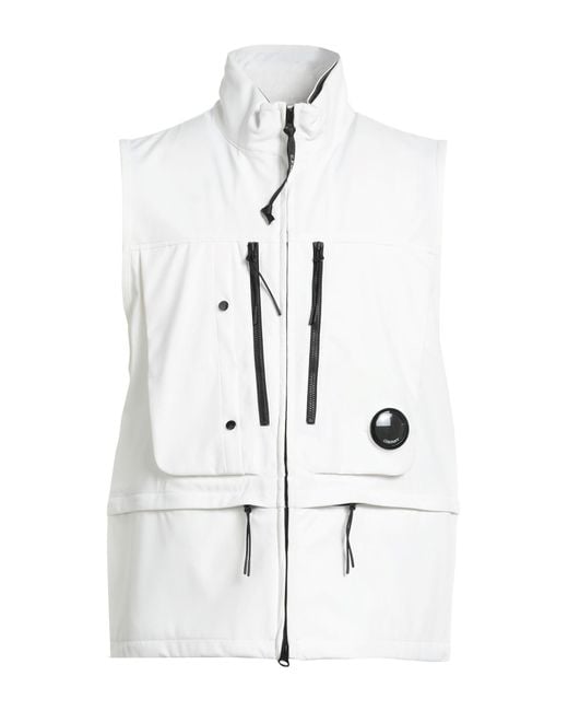 C P Company White Gilet for men