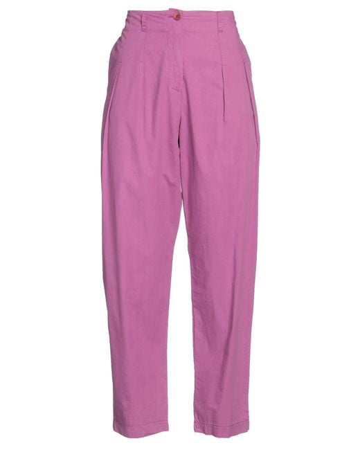 Manila Grace Pink Pants Cotton