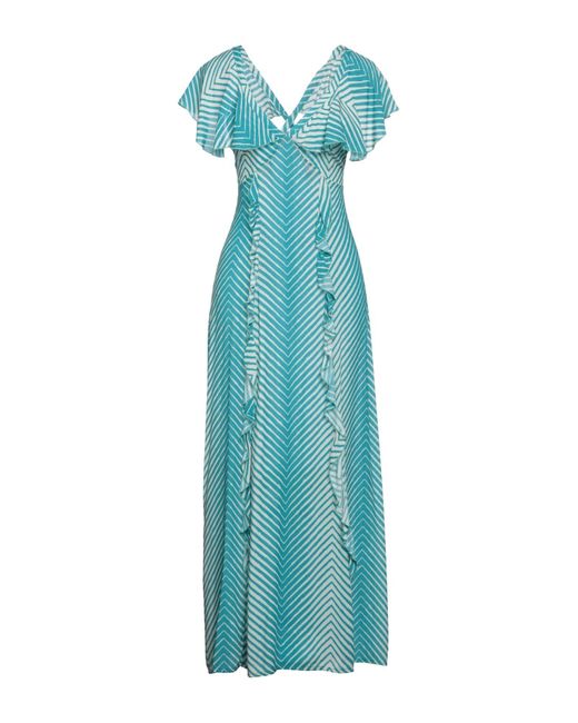 Soallure Blue Azure Maxi Dress Viscose