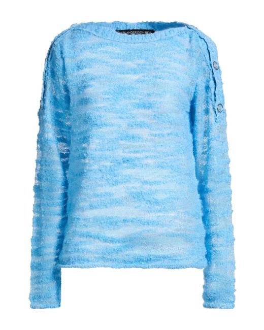 ANDERSSON BELL Blue Azure Sweater Mohair Wool, Alpaca Wool, Nylon