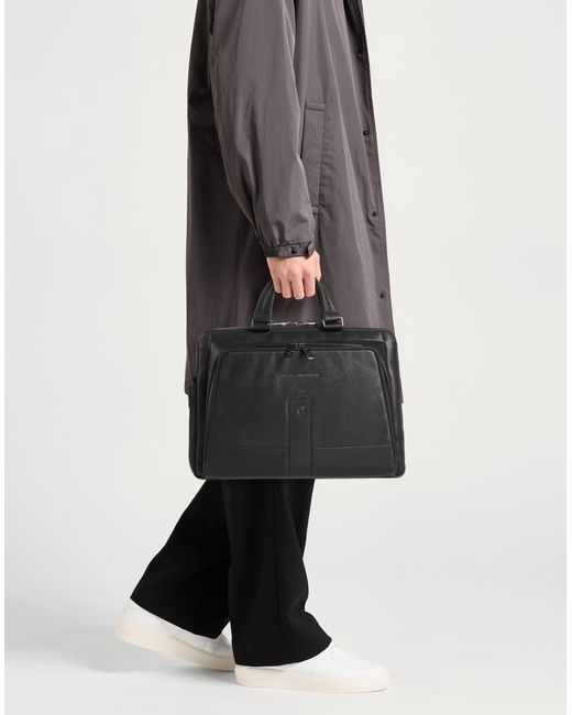 Piquadro Black Handbag for men