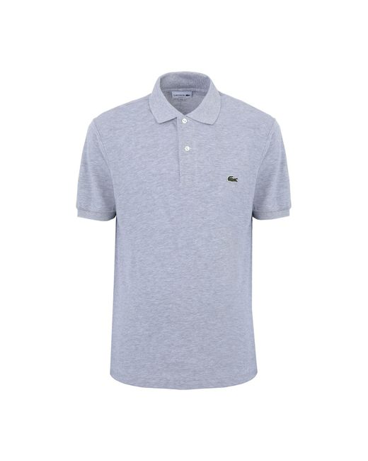 gray lacoste polo