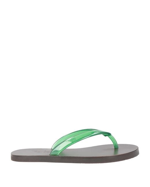 Ancient Greek Sandals Green Thong Sandal