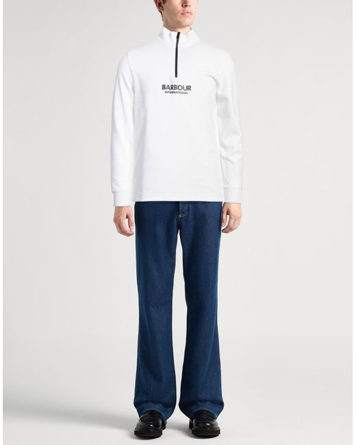 Barbour White Sweatshirt for men