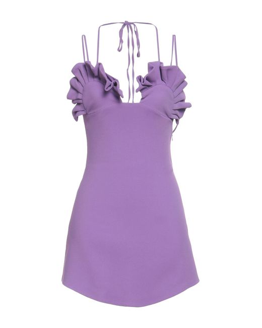 GIUSEPPE DI MORABITO Purple Mini Dress