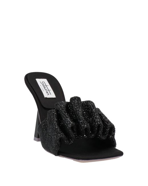 Sebastian Milano Black Sandals